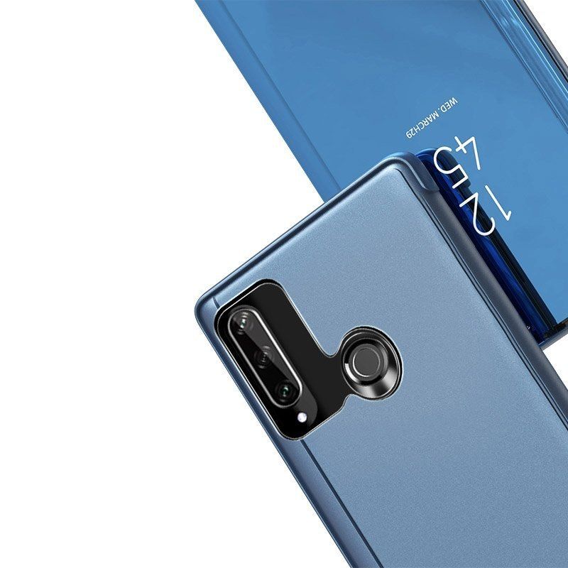 Etui Z Klapką Clear View Case Do Huawei Y6P Czarny