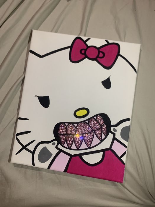 Obraz diamond painting hello kitty swag