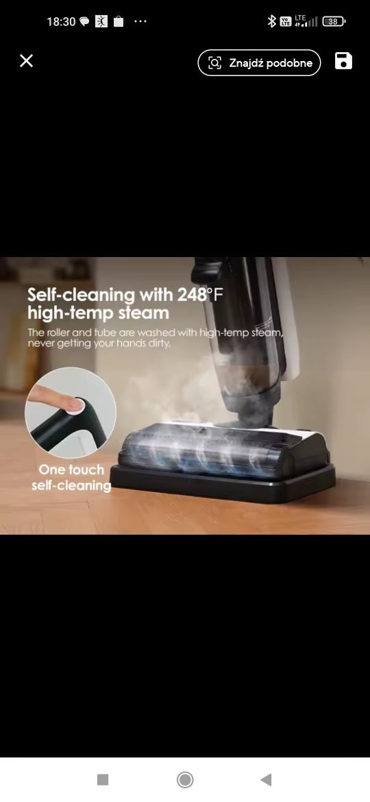 Okazja Tineco ifloor5 steam odkurzacz myjący parowy nowy