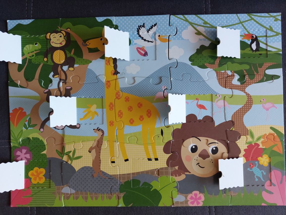 Zestaw puzzle dla malucha i drewniane układanki