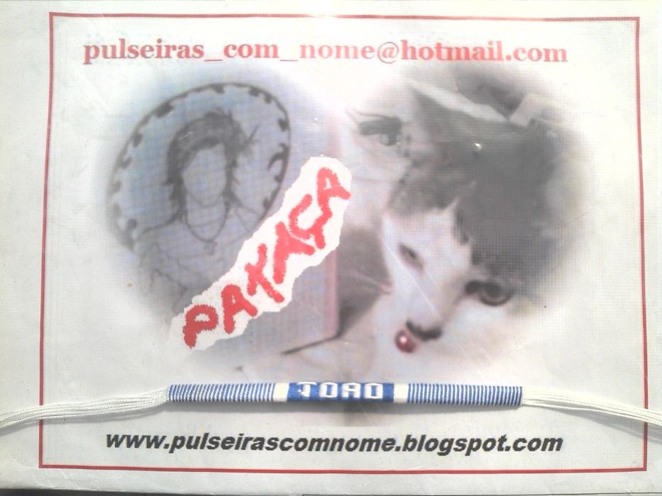 Pulseiras com nome Joao