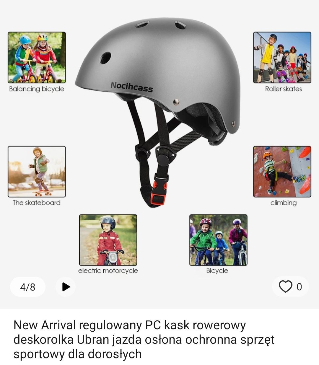 Kask rowerowy deskorolka rolki