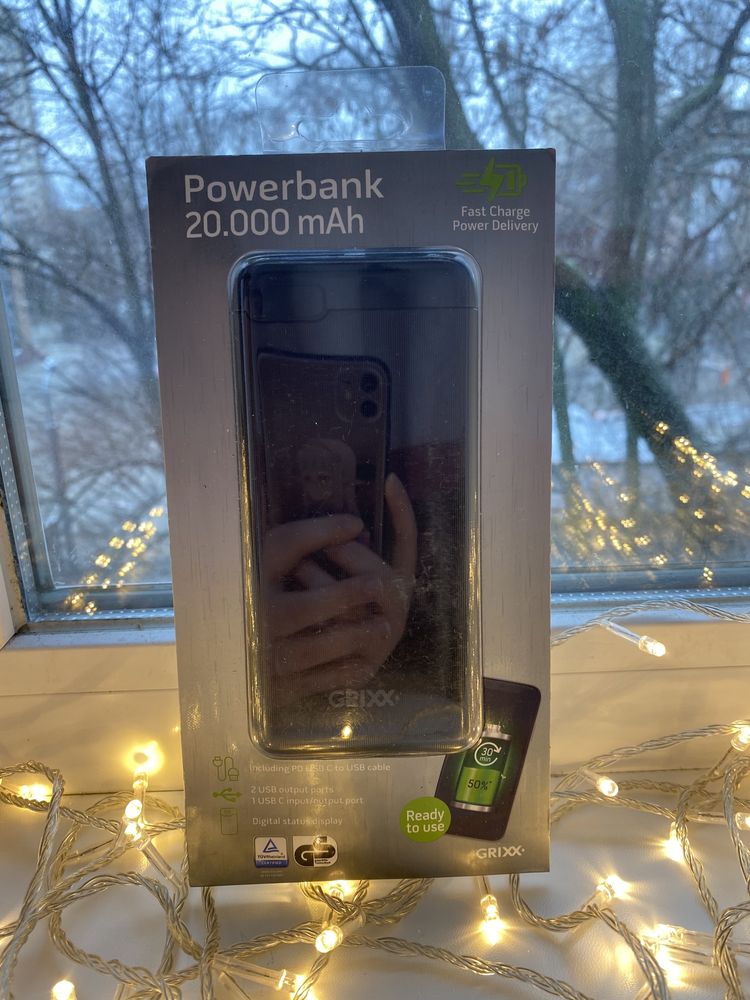 Павербанк Powerbank Grixx 20000 портативная зарядка