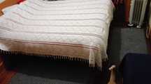 Colcha cama de casal de crochet