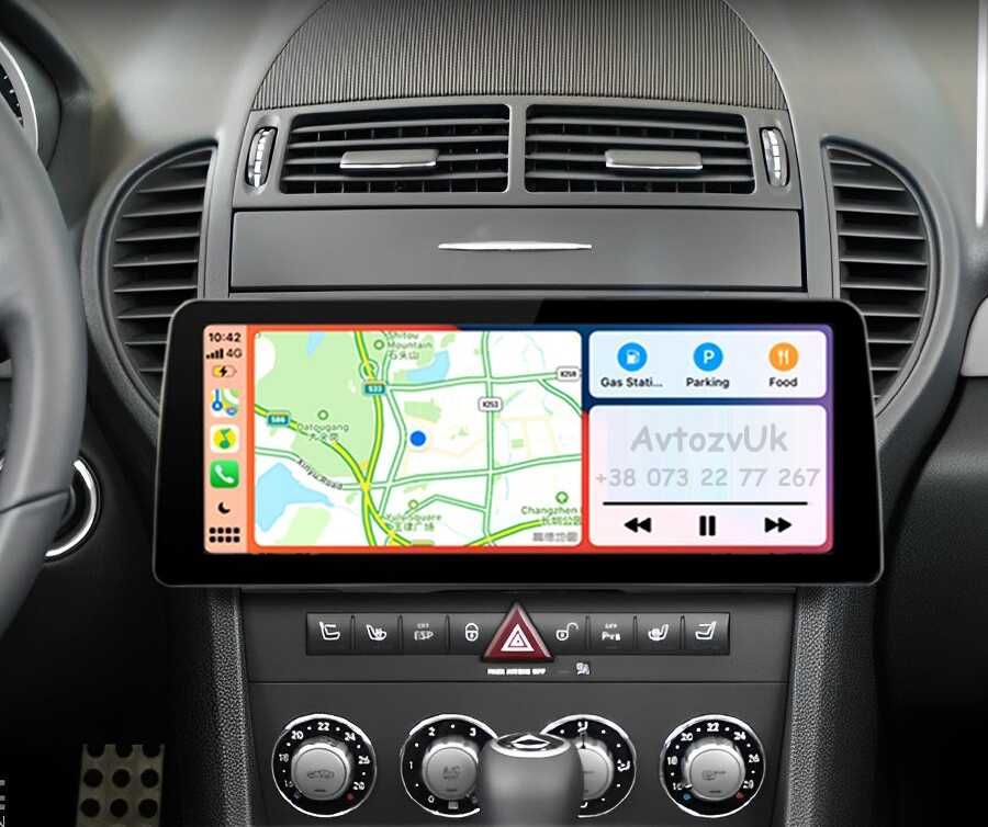 Магнитола R230 Mercedes Benz R171 SL SLK GPS 2 din CarPlay Android 13
