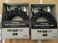 Przewody HDMI kabel 4K 7.5m nowe