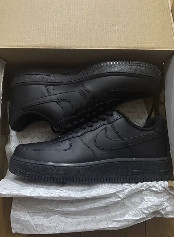 Оригинальные Кроссовки Nike Air Force 1 07 Black Original