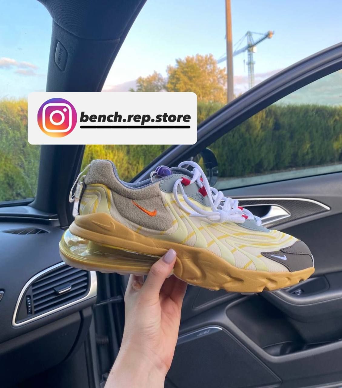 ХІТ‼️ Кросівки літні чоловічі Nike Air Max 270 x Travis Scott