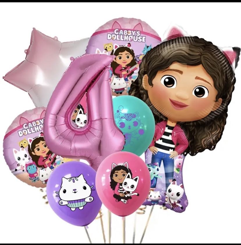 Balões Gabby 4 anos