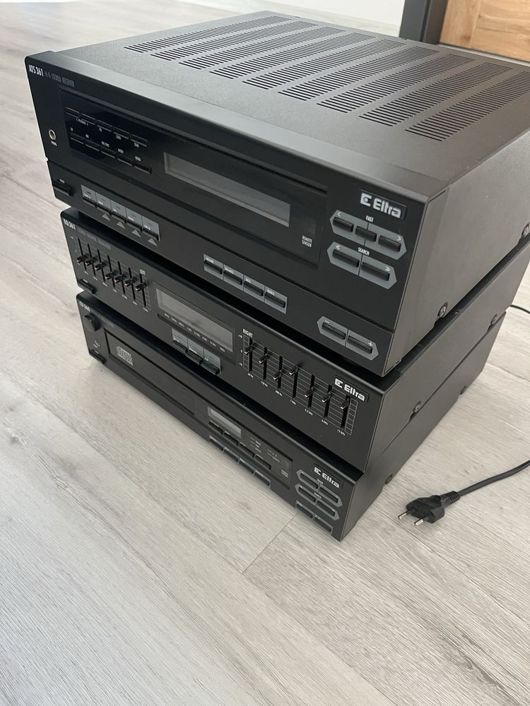 Wieża Eltra Unitra ATS 361, EQ 361, CD 360. Diora wzmacniacz amplitunr