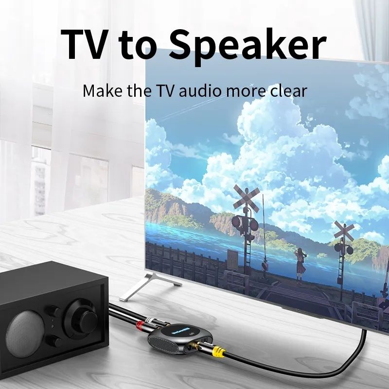 Цифро-аналоговый преобразователь 192 КГц, Bluetooth 5.0 Toslink, RCA,