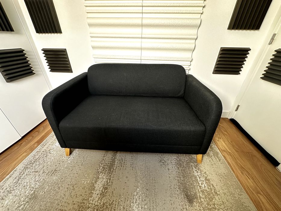 Sofá 2 Lugares – Cinzento Escuro (IKEA) LINANÄS