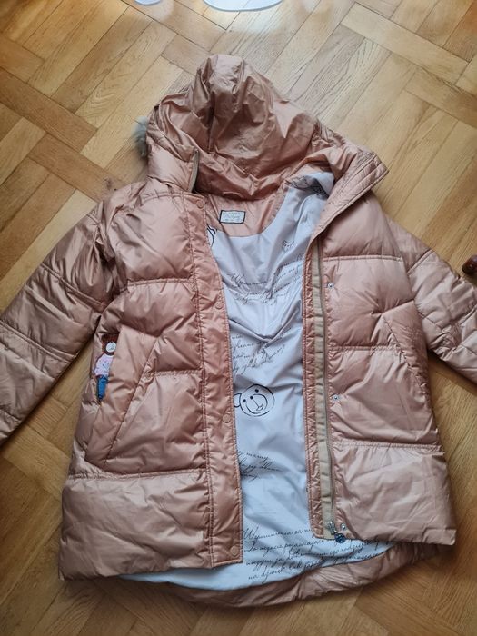 Kurtka TATUUM 38 Miś Uszatek Gota puchowa zimowa