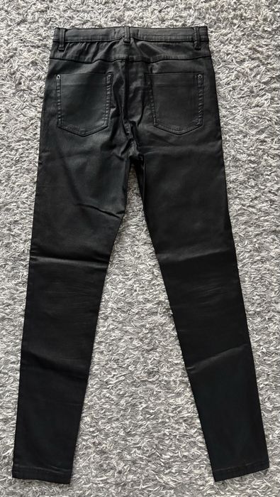 RESERVED 2 pary spodni Jeansy oraz Woskowane Stan BDB Rozmiar 164