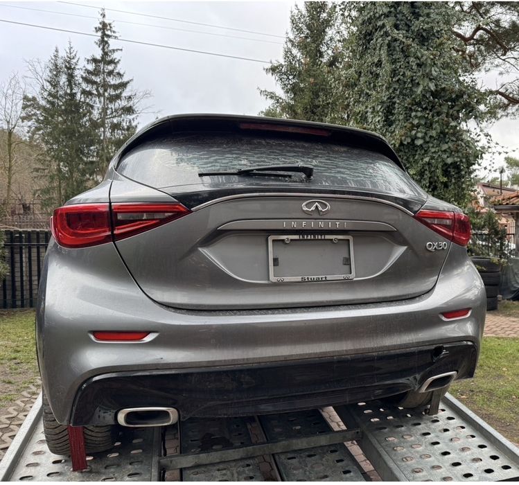 Infiniti qx30 części poduszki zderzak maska lampy