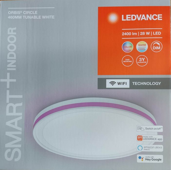 Plafon SMART ORBIS 46cm biały LED LEDVANCE wifi RGBWTW kolorowy