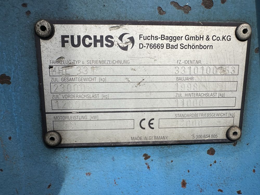 Koparka fuchs 713 z prądnicą