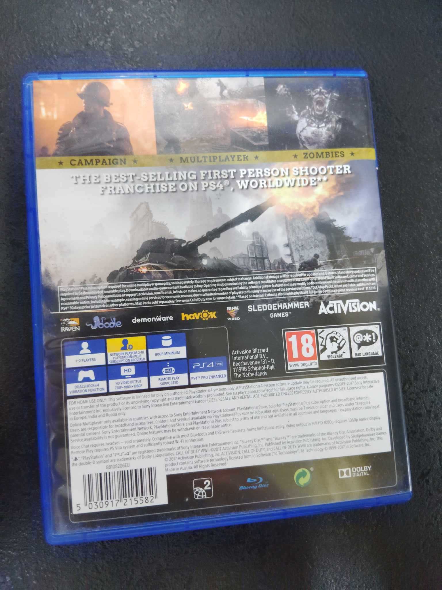Call of Duty: WWII PS4 Angielska wersja gry COD WW2 PS4 i PS5