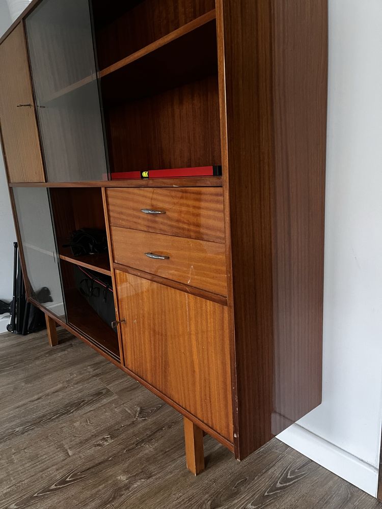 Regał z PRL połysk 164x33x148