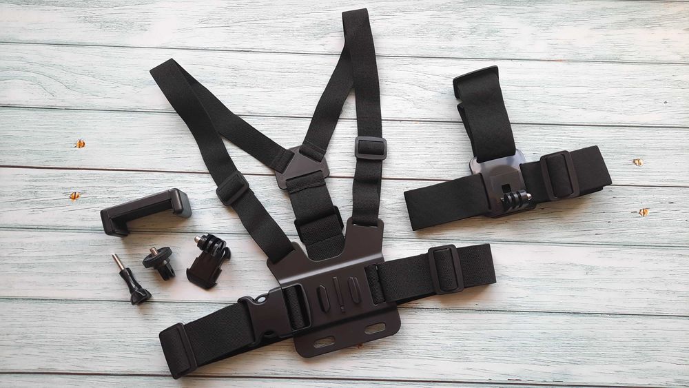 Комплект кріплення на грудь / торс + голову для телефона GoPro, Sony