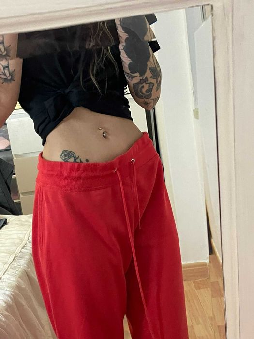 Calças de treino vermelhas lefties M