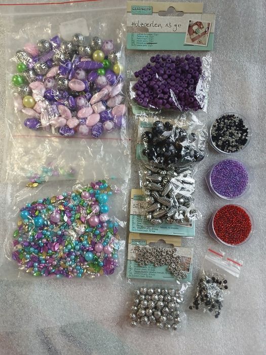 Zestaw korali do handmade bransoletki