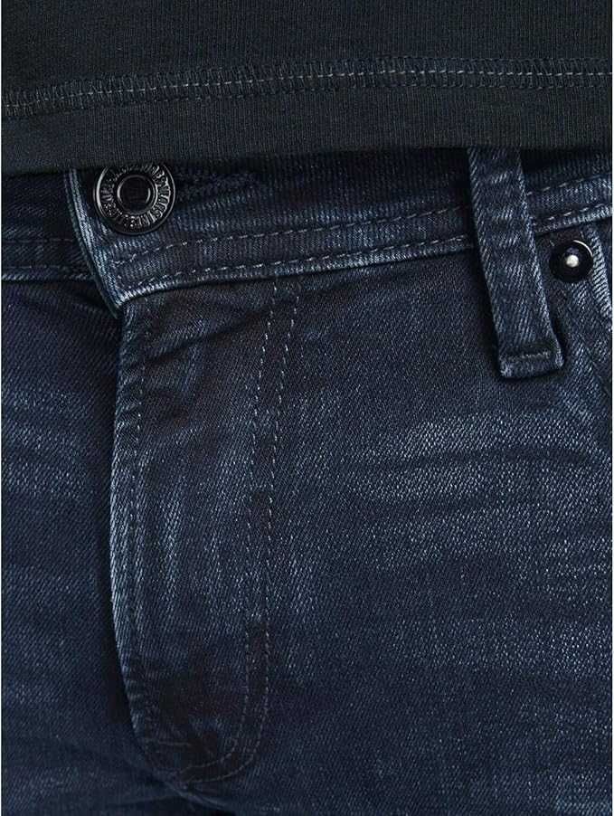 Męskie Jeans JACK&JONES Liam Original AM 816 Ciemnoniebieskie 36W 34L