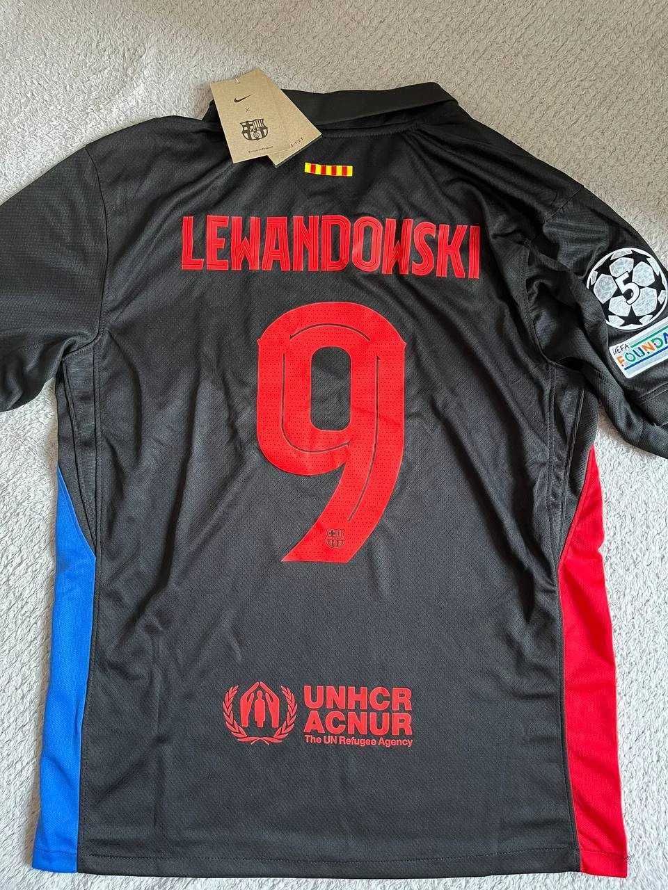 Koszulka wyjazdowa Nike Lewandowski Barcelona 2425 czarna Roz.S