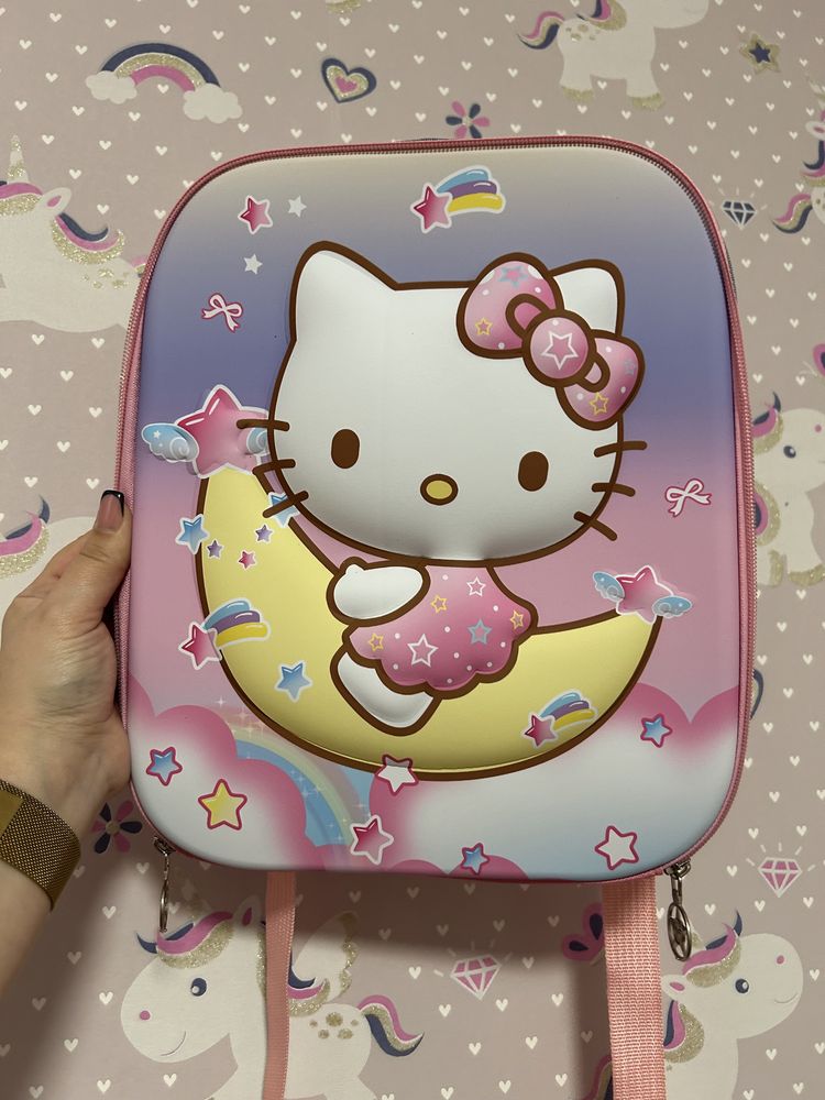 Рюкзак дитячий для дівчинки рожевий Hallo kitty