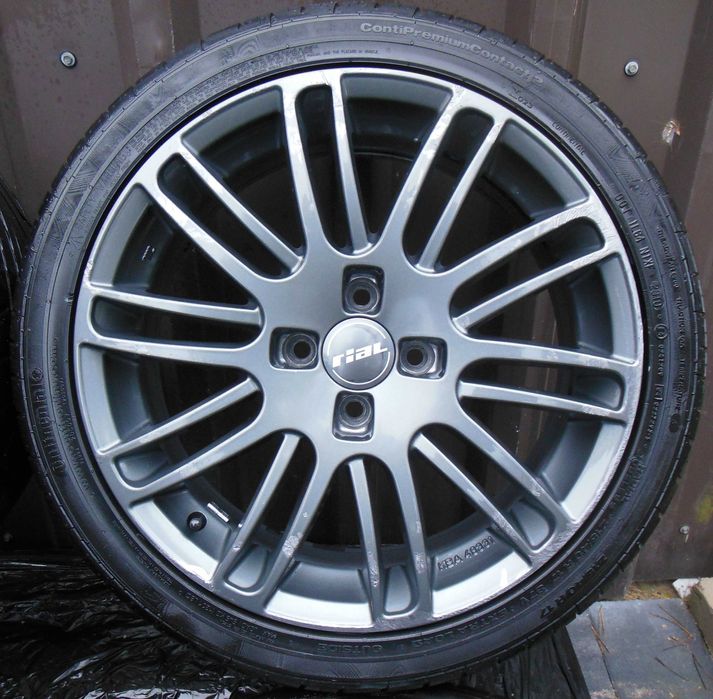 Prawdziwy rarytas alu 17 cali 4 x 100 UNIKATOWE  niemieckie RIAL opony