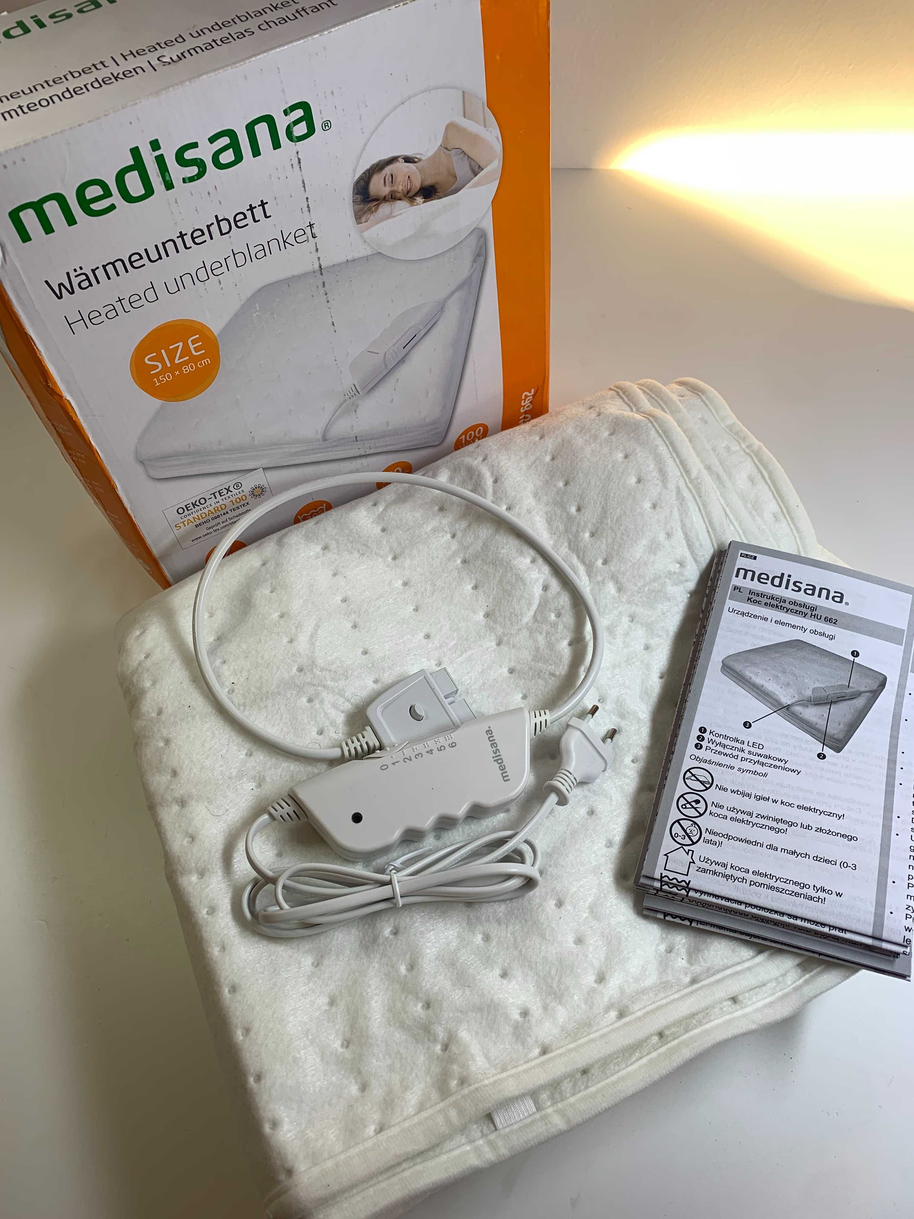 Medisana HU 662 mata na łóżko rozgrzewająca grzewcza 150x80 OEKO-TEX