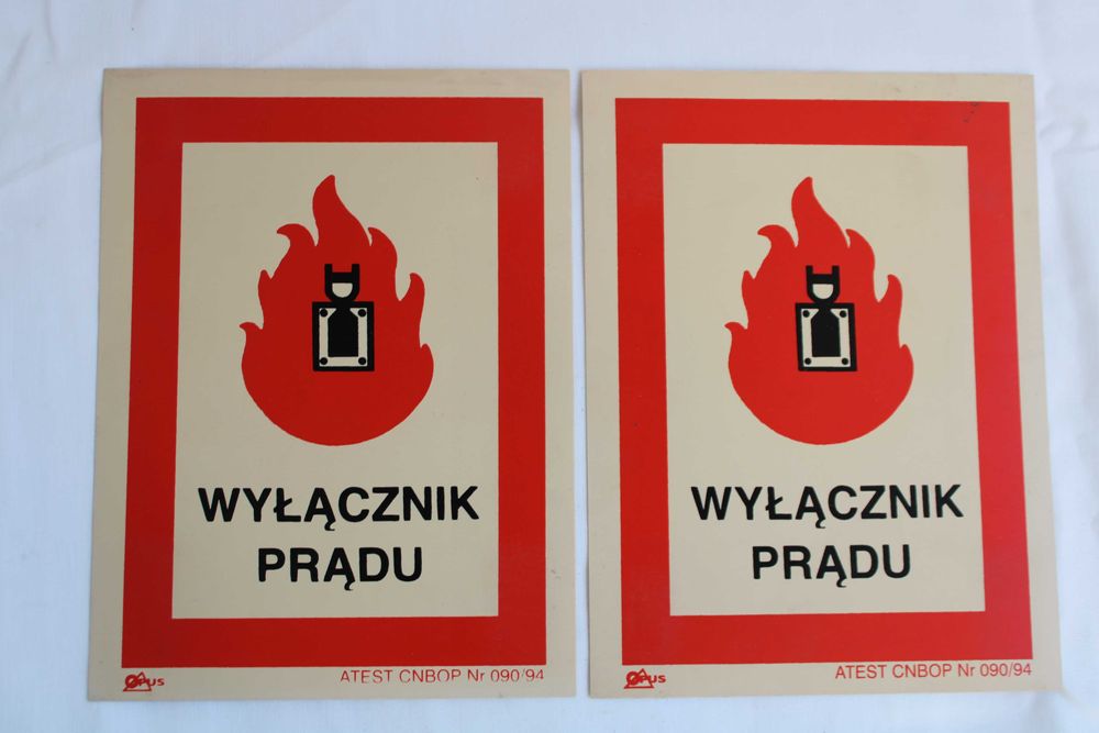 Tablice Ostrzegawcze- Warsztat Slusarski - PRL-u