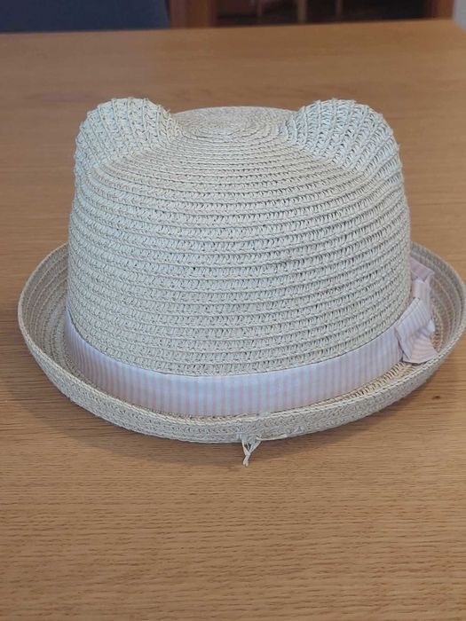 czapka wiklinowa kotek urocza