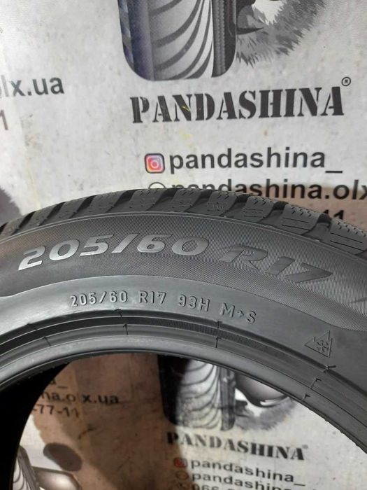 Шини 7,5-8мм 205/60 R17 PIRELLI SottoZero 3 б/в зима склад