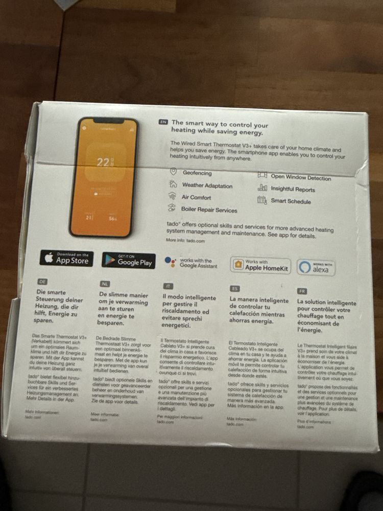 Nowy przewodowy termostat Tado Starter Kit V3+ Gw24m