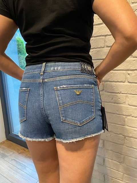 ARMANI JEANS damskie spodenki jeansowe szorty Nowe okazja