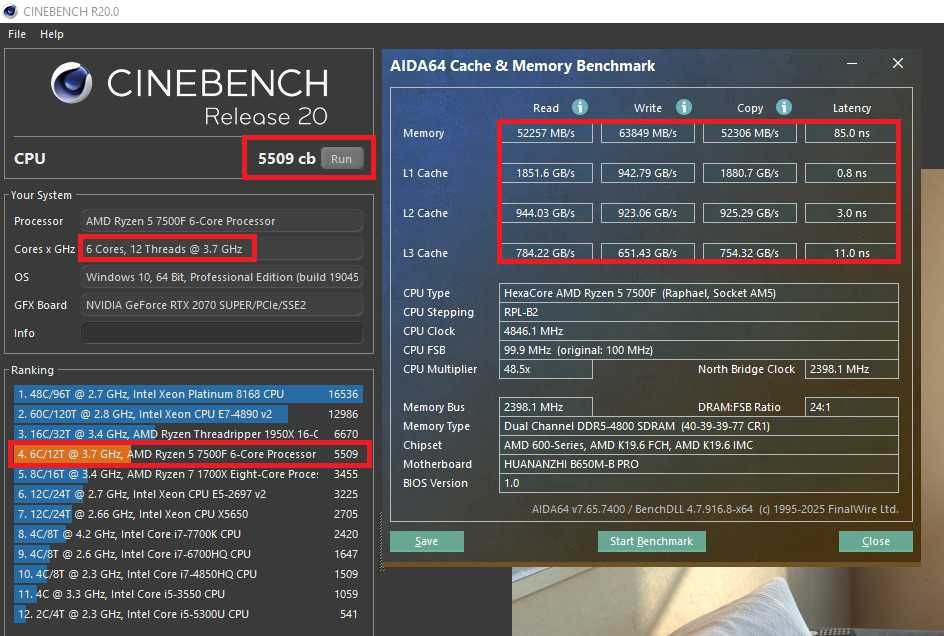 Ігровий ПК Ryzen 5 7500F RTX 2070 Super 8GB 32 DDR5 6/12 ядер B650 AM5