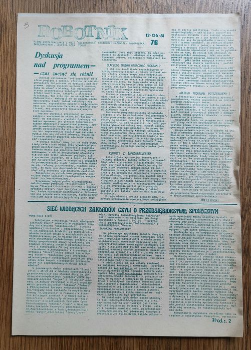 Solidarność Ziemi Łódzkiej 1981 Biuletyny Dodatki Stan Wojenny