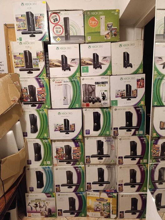 Kolekcja Kartonów do xbox 360 fat, Xbox 360 Slim, Xbox 360 E