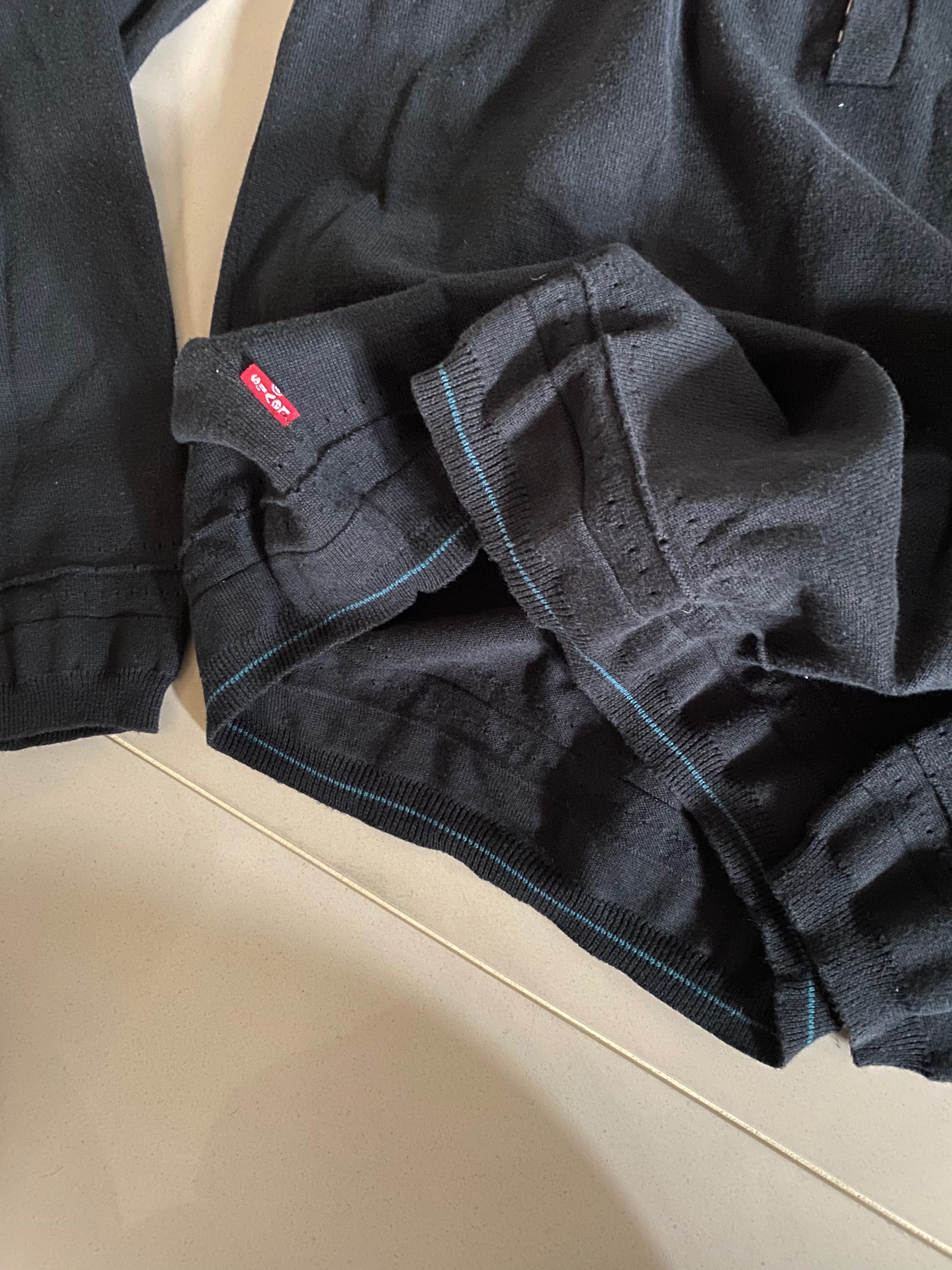 Levi’s sweter basic z kołnierzykiem i ażurowym zdobieniem M/L