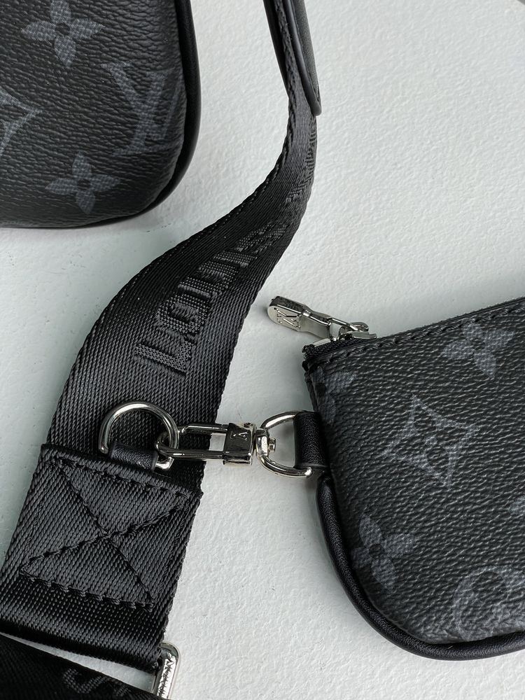 Чоловіча сумка Louis Vuitton мужская сумка барсетка мессенджер 3 в 1