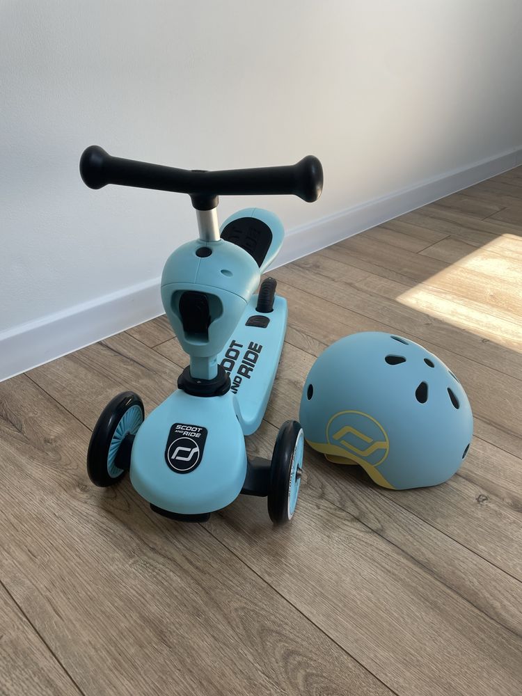Scoot and ride niebieski jezdzik rowerek