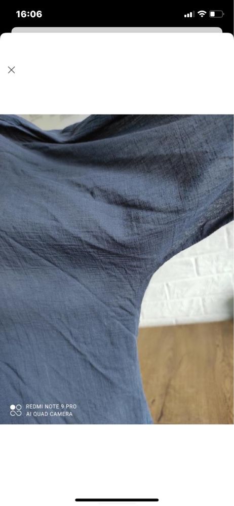 Рубашка сорочка cos бавовна ,синій,xs,s,m,l