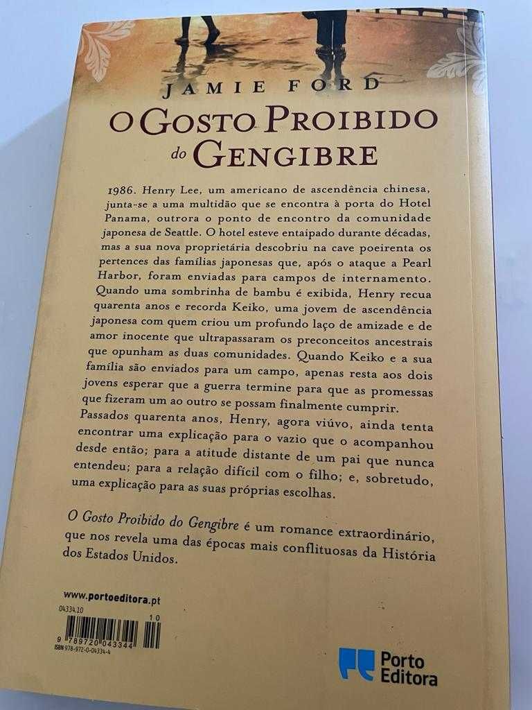 Livro "O Gosto Proibido do Gengibre" - Jamie Ford