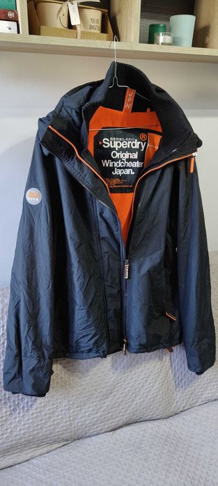 Superdry Kurtka Męska z Kapturem. L