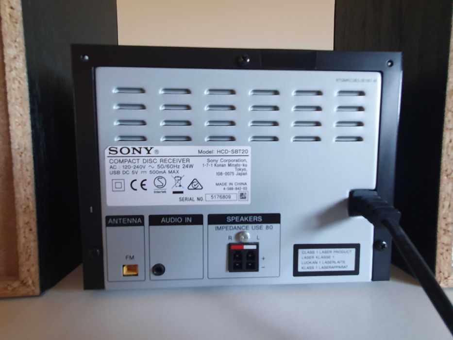 Sistema de som Sony CMT SBT20