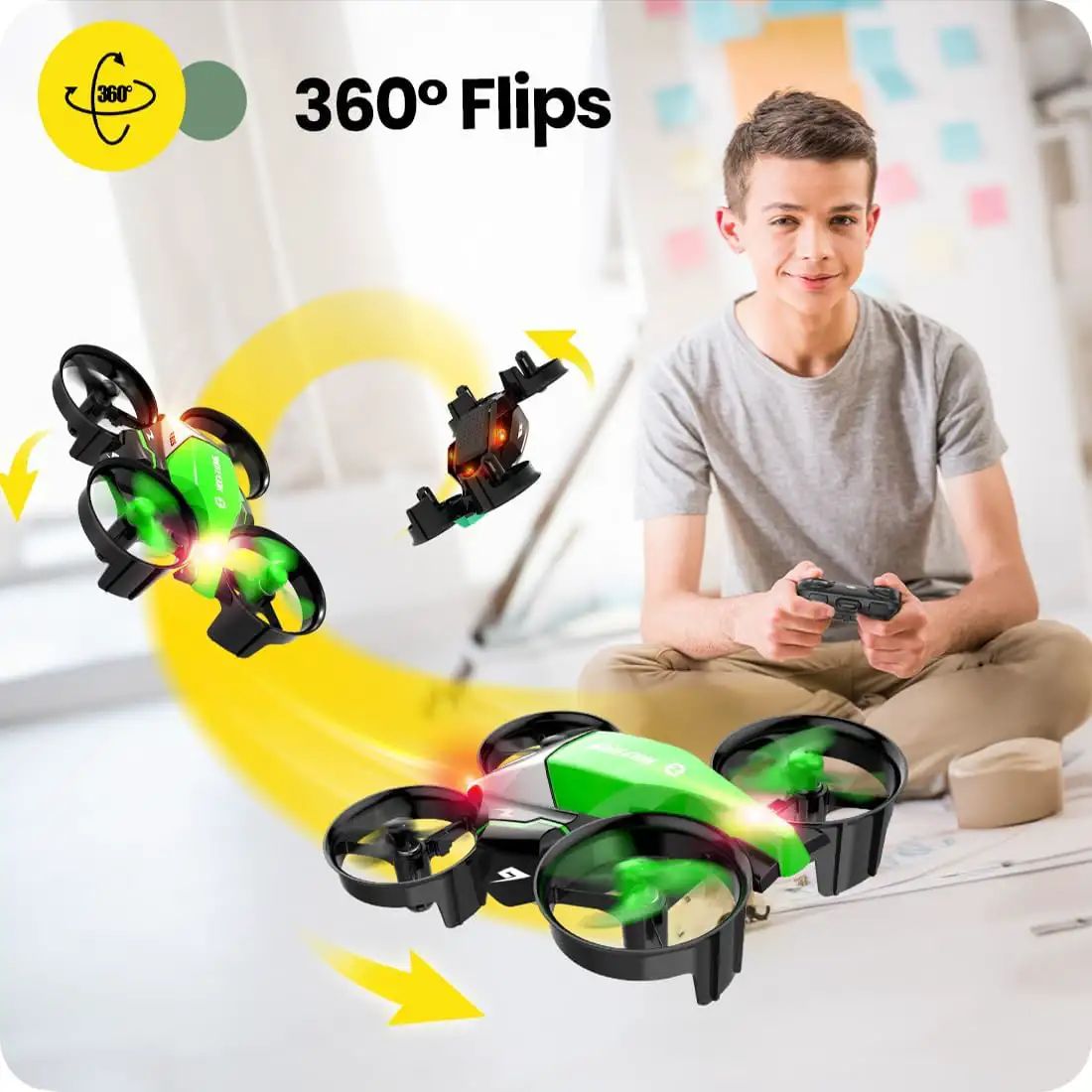 Mini dron dla dzieci, 2 w 1, Quadrocopter RC