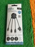 NOWY Xoopar Octopus - Multi USB 4 w 1 Czarny kabel