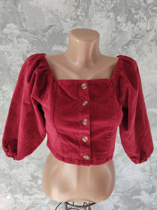 Трендовый замшевый топ блуза кофточка 42-44 р.