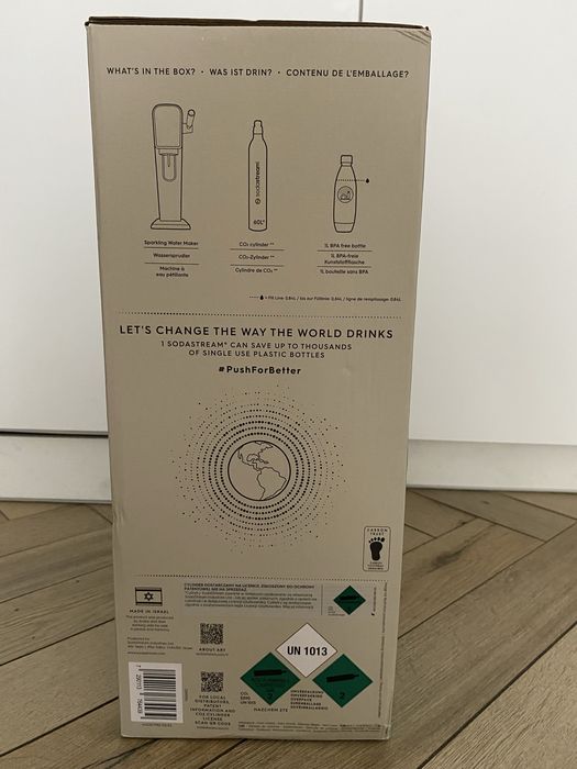 Saturator SodaStream Art z butelką 1l i nabojem CO2